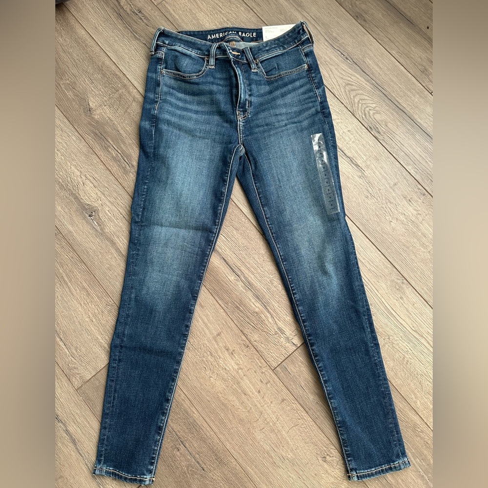 American Eagle Outfitters Dark Blue Skinny Jeans